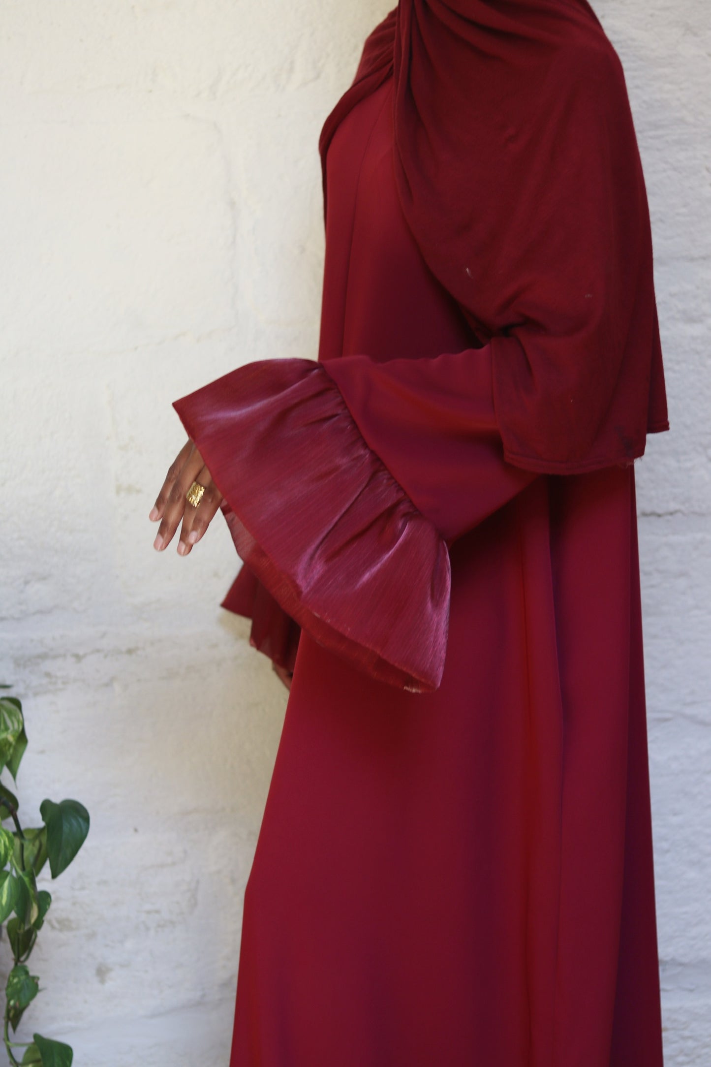NAÏMA - Élégance Satinée en soie de medine BORDEAUX