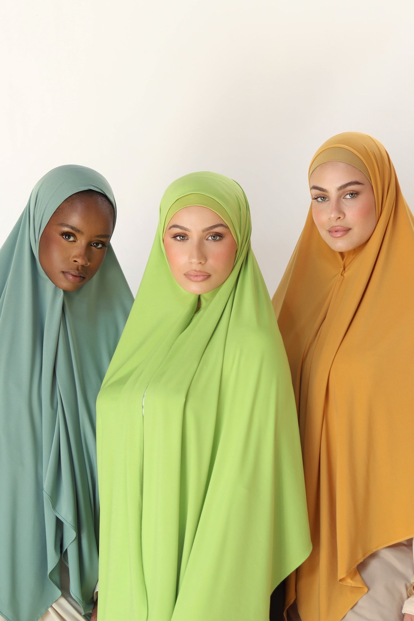 Hijab Carré – Jersey Premium Vert d'eau
