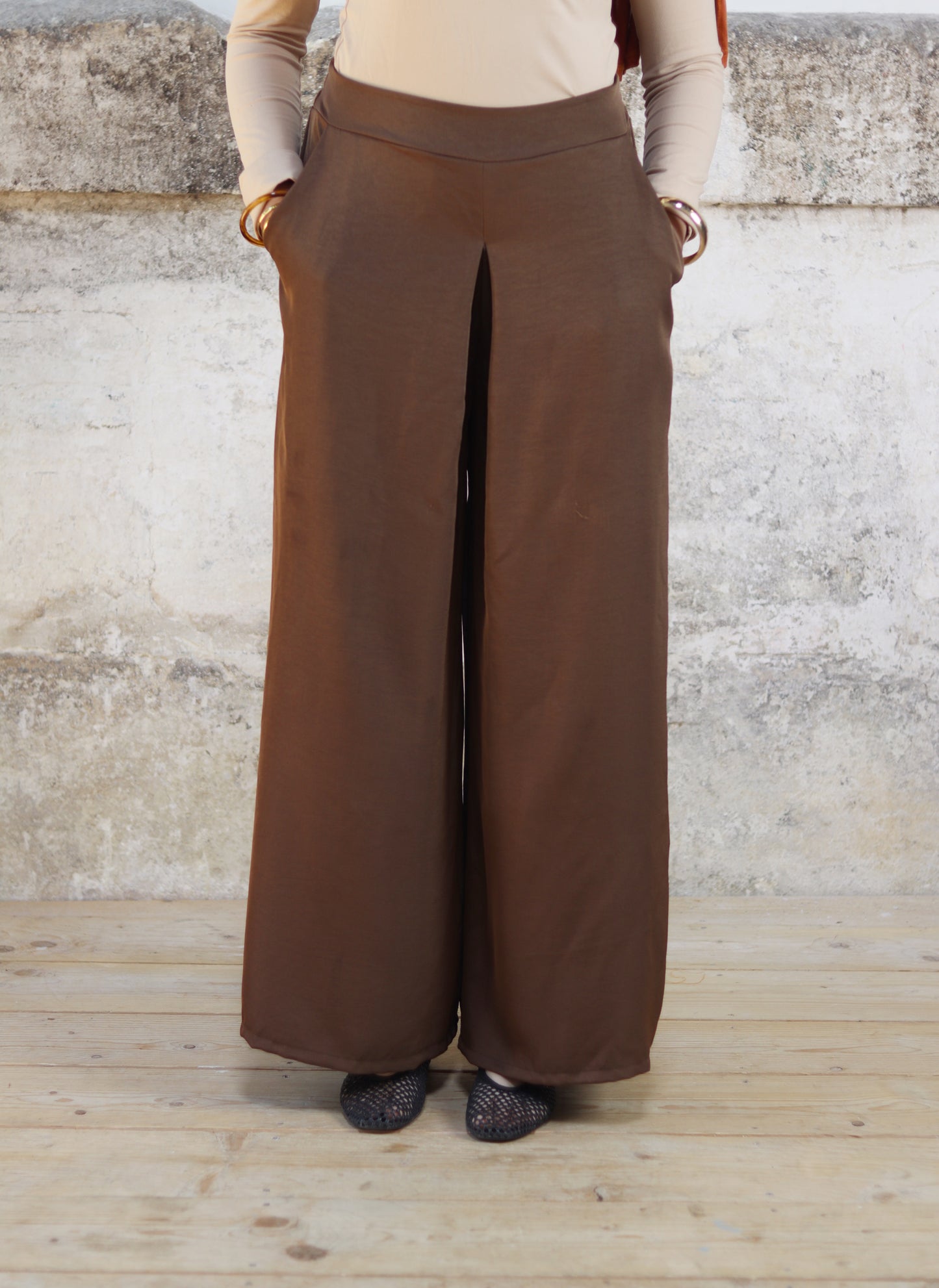LAYAL - Pantalon palazzo 18093 minimaliste