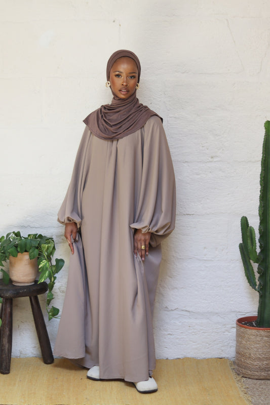 NOOR - Abaya fluide ample 631 BEIGE