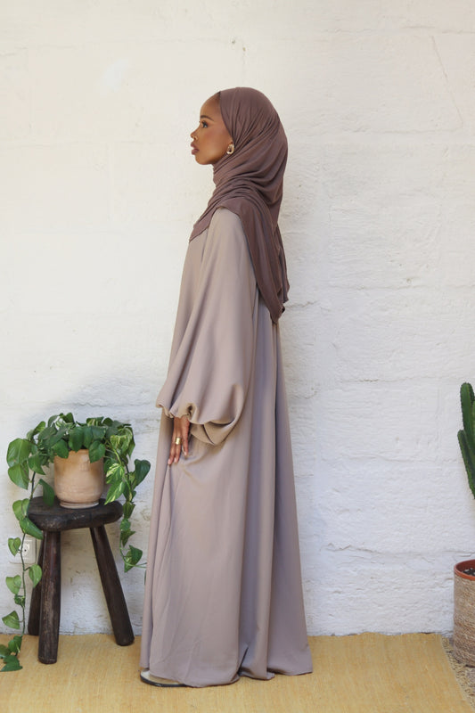 NOOR - Abaya fluide ample 631 BEIGE