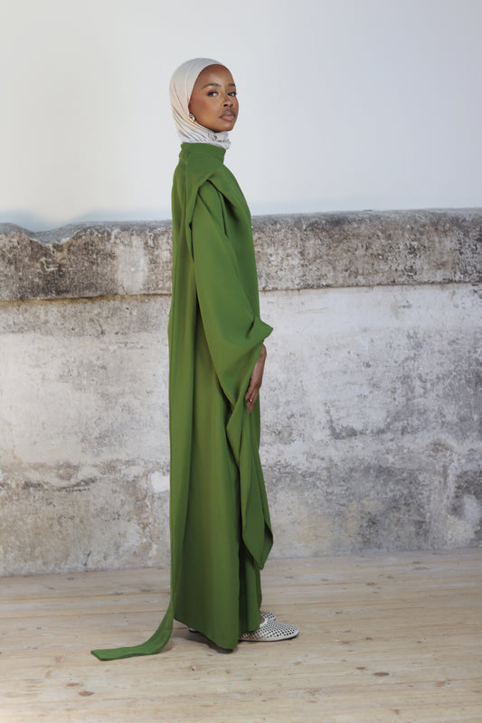 NAMELA - Robe longue asymétrique « Garden Muse »