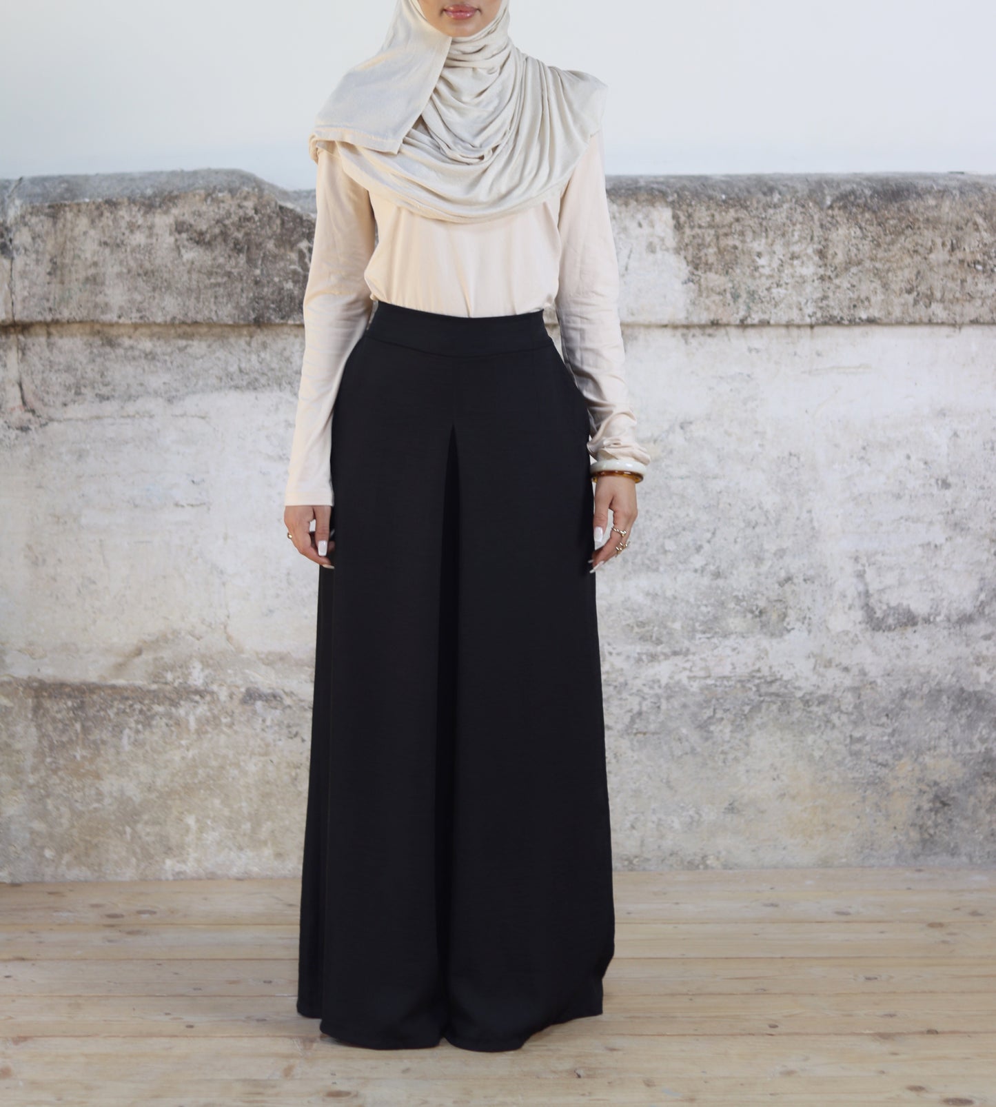 LAYAL - Pantalon palazzo 18093 minimaliste